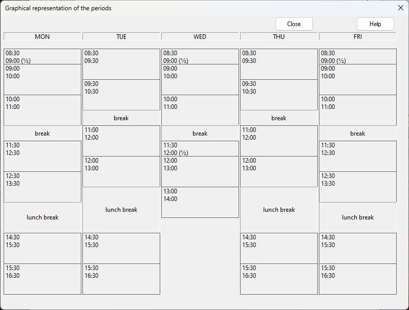 Motor de horarios