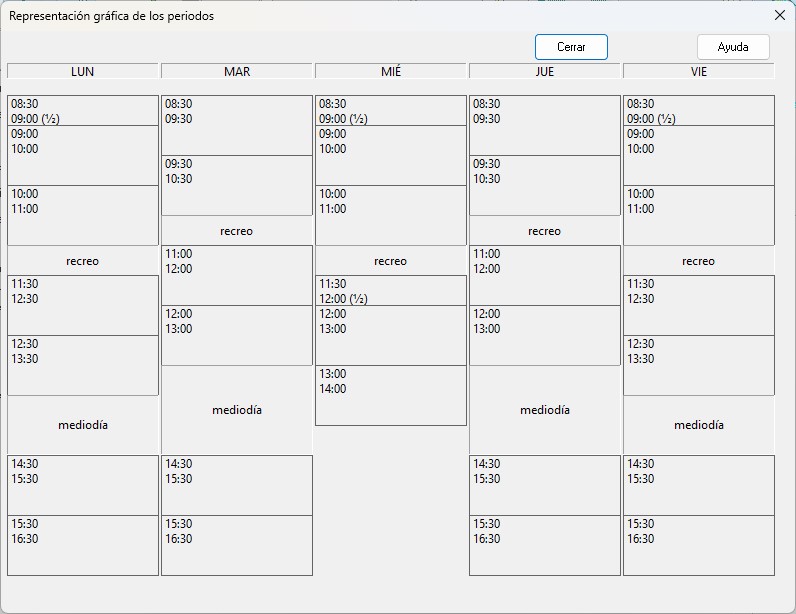 Motor de horarios